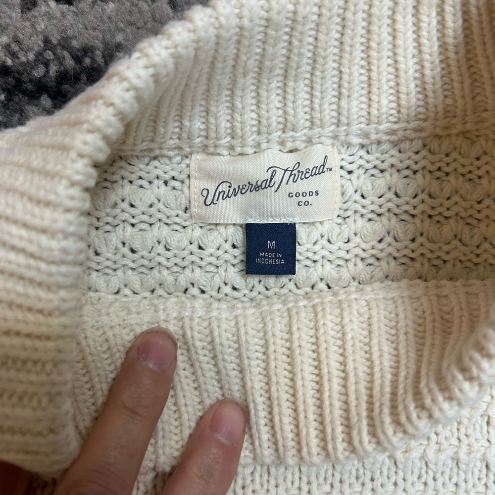 Universal Thread Cream Knit Sweater - Picture 2 of 2